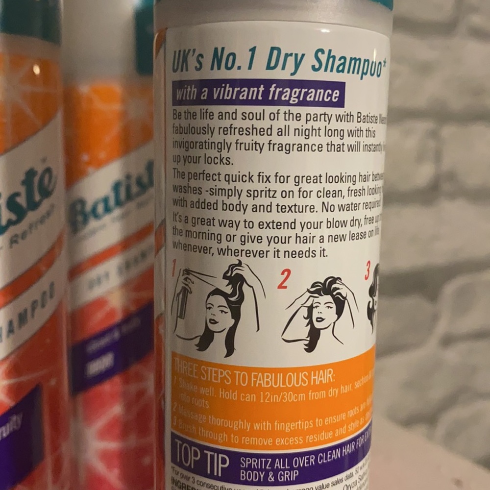 Lot of 6 Batiste Dry Shampoos - Picture 2 of 4